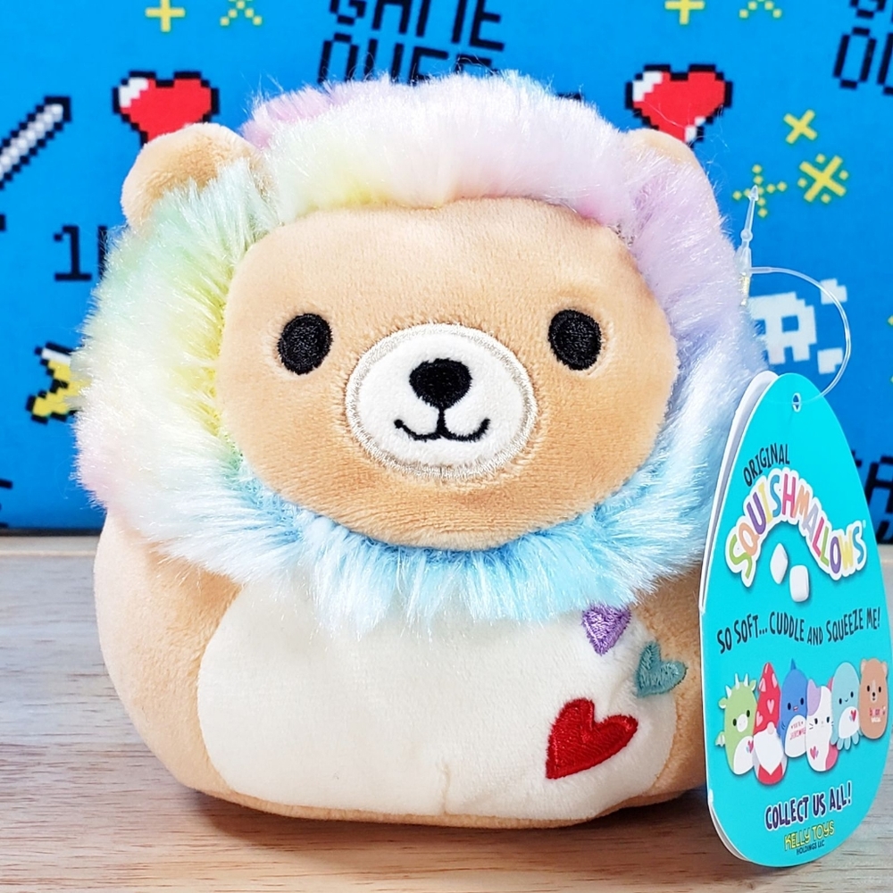 Squishmallow Leonard the Lion 5" UltraSoft Valentine's Day Holiday Plush Toy NWT